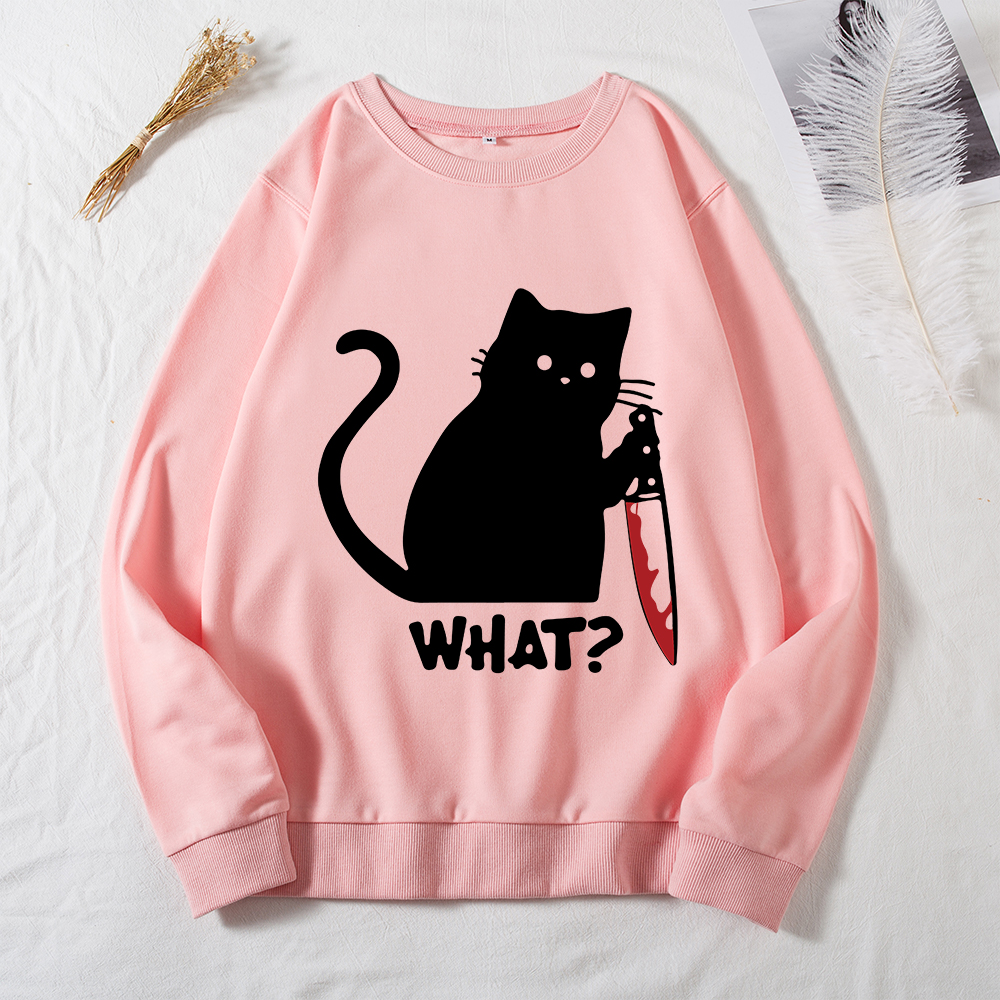 

Halloween Round collar Animal Litooffset print long sleeve normal Pullover