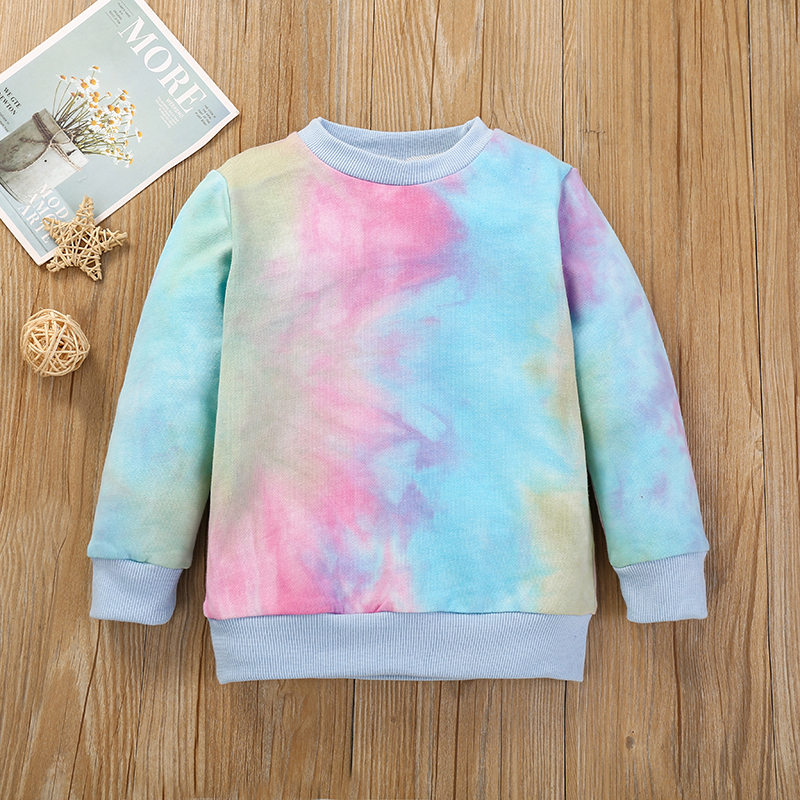 

Baby / Toddler Tie-dye Colorful Long-sleeve Pullover