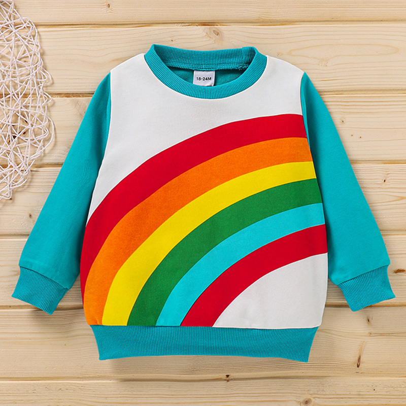 

Baby / Toddler Rainbow Splice Long-sleeve Pullover