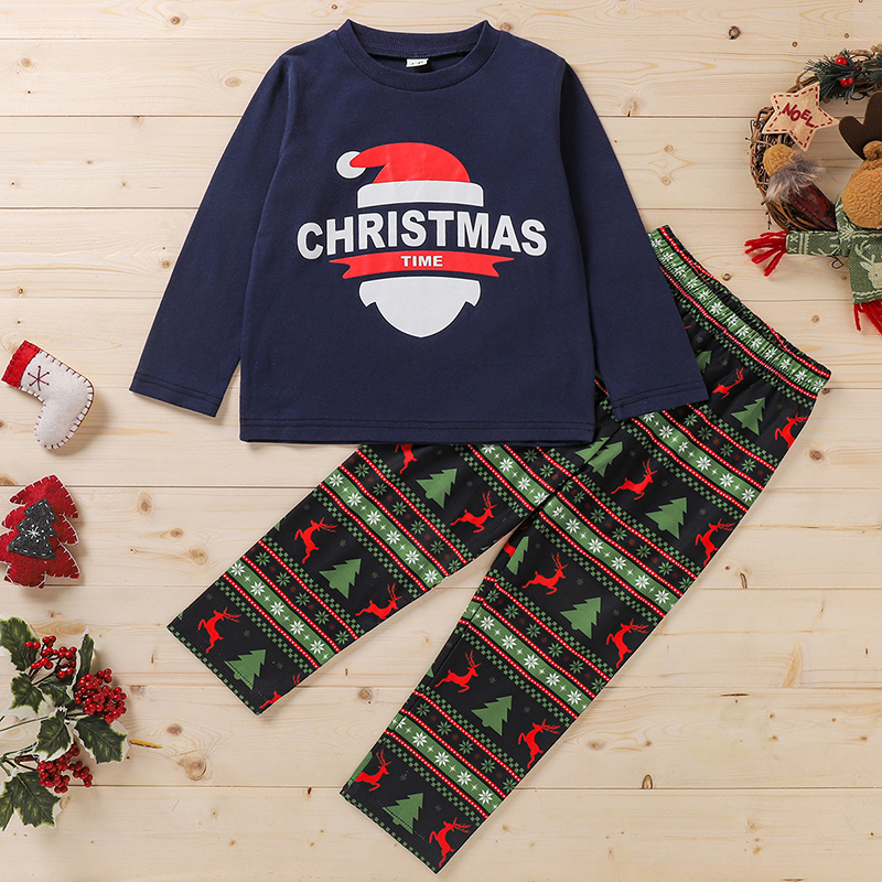 

2-piece Baby / Toddler Christmas Letter Top and Pants Set