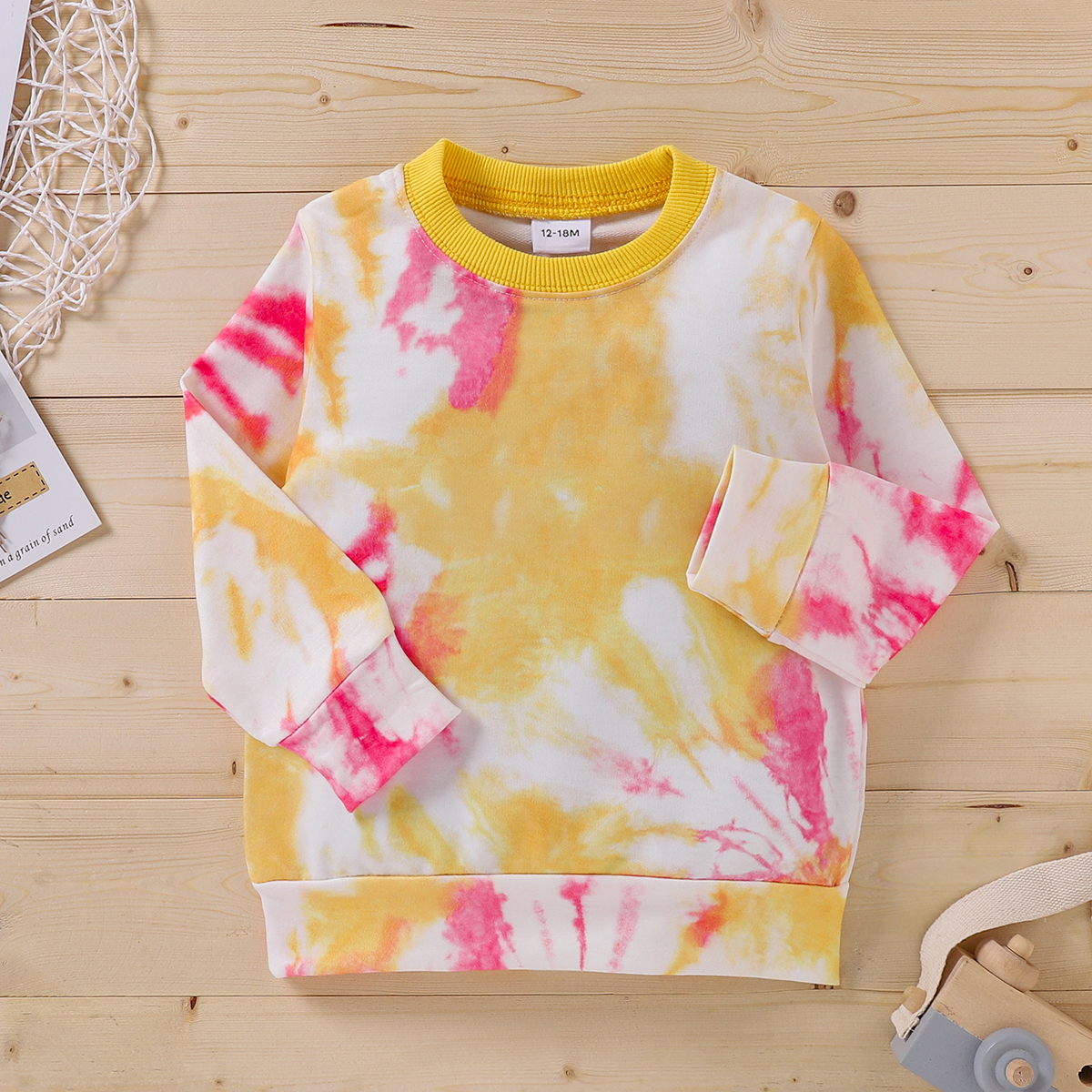 

Baby / Toddler Colorful Tie-dye Long-sleeve Pullover