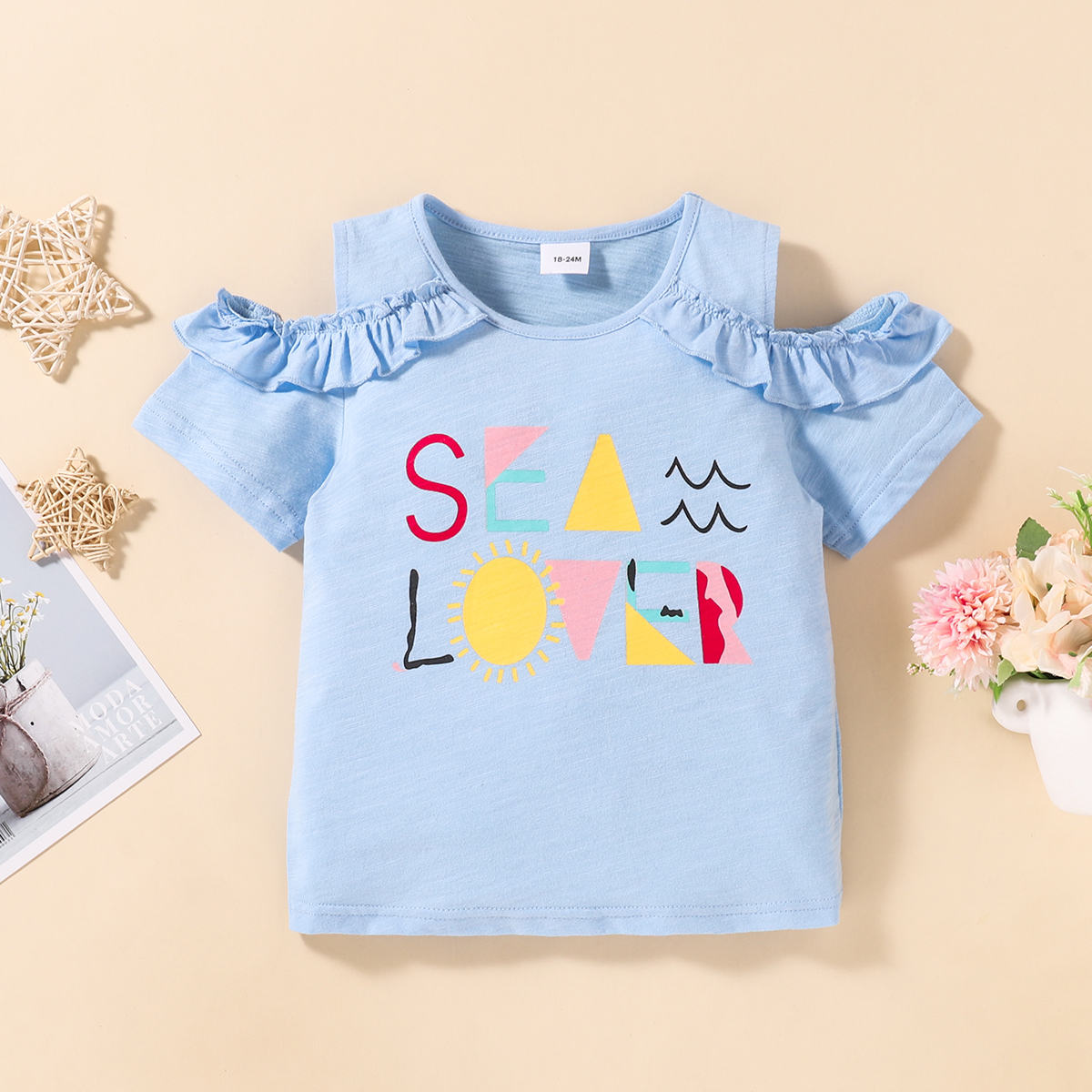 

Baby / Toddler Girl Casual Letter Print Tee