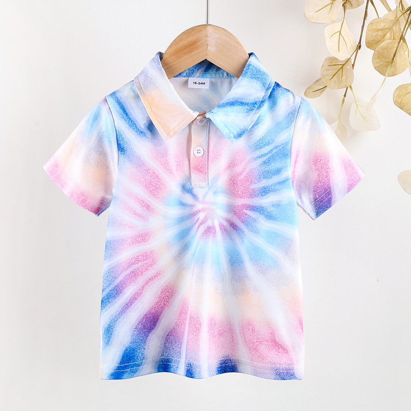 

Baby / Toddler Boy Chic Tie dye Polo Tee