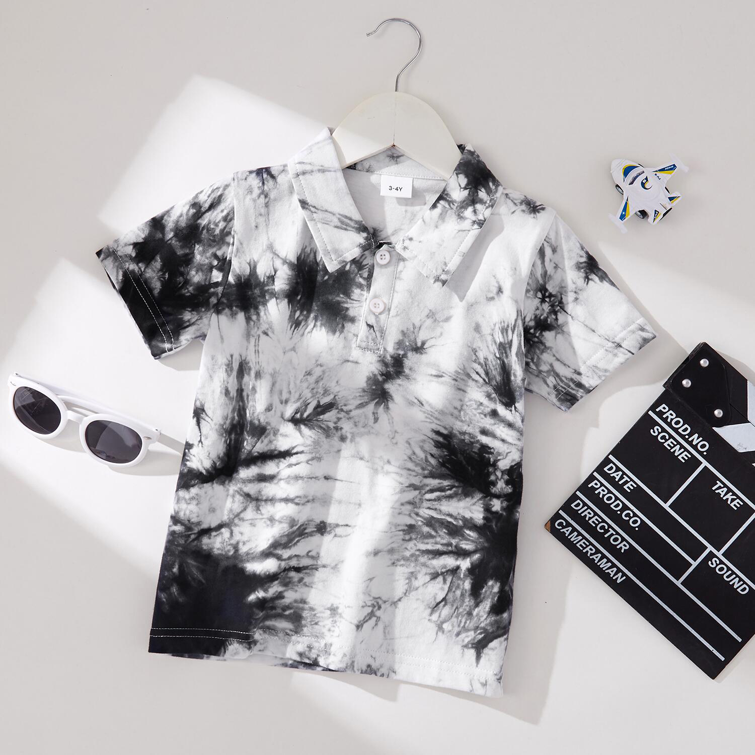 

Toddler Boy Tie dye Casual Polo Tee