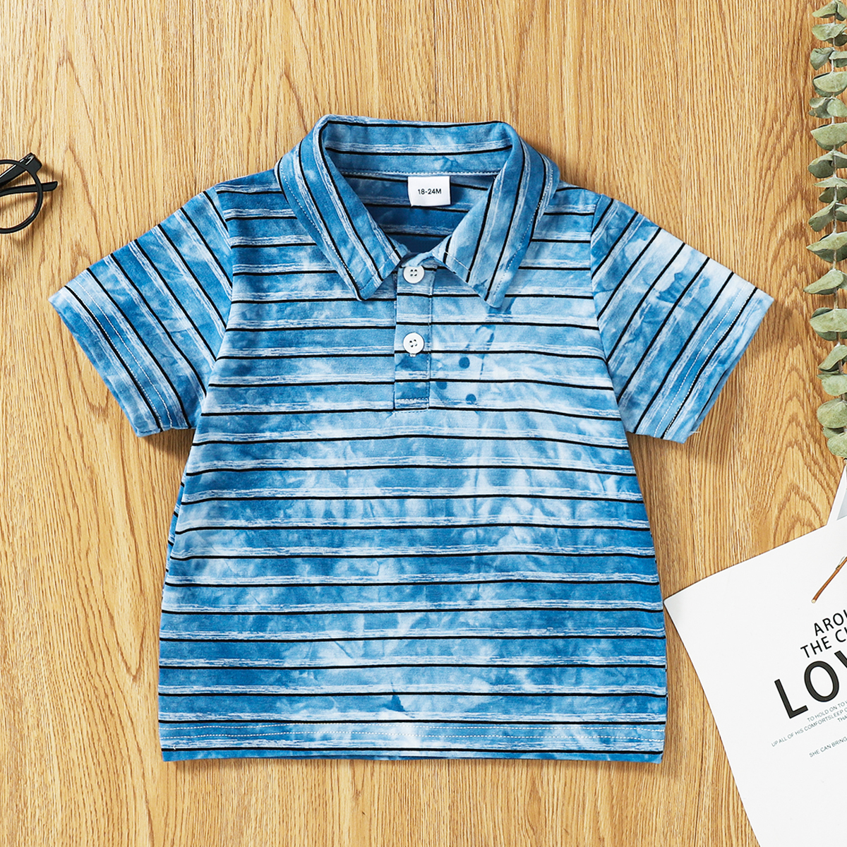 

Toddler Boy Casual Striped Polo Shirt