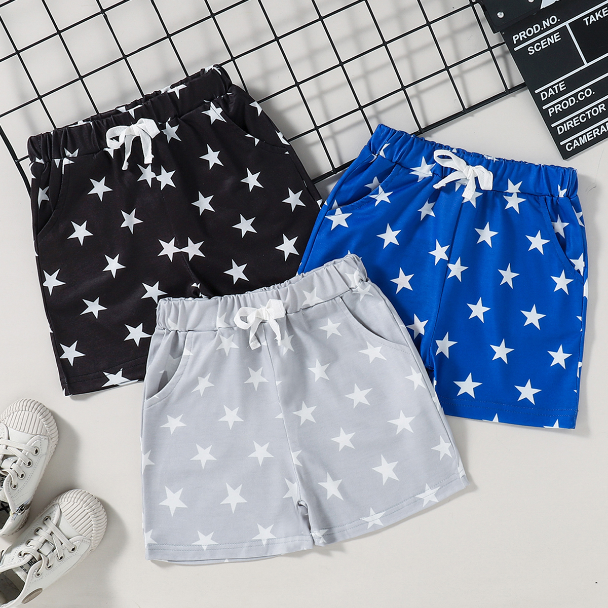

Toddler Boy Stars Print Casual Shorts