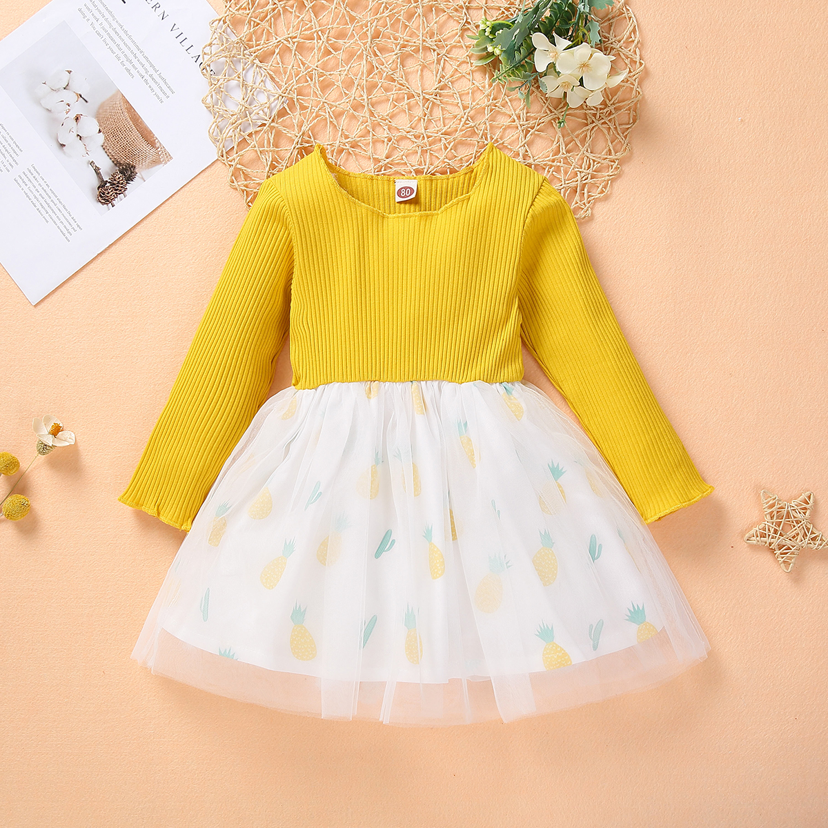 

Baby Girl Pineapple Sweet Dress