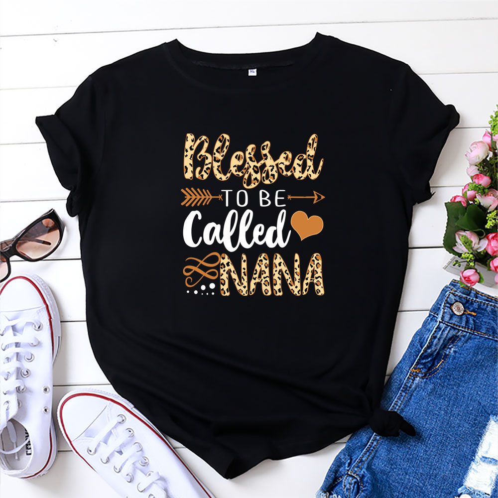 

Pretty Short-sleeve Love Letter Printed Loose Tee For women