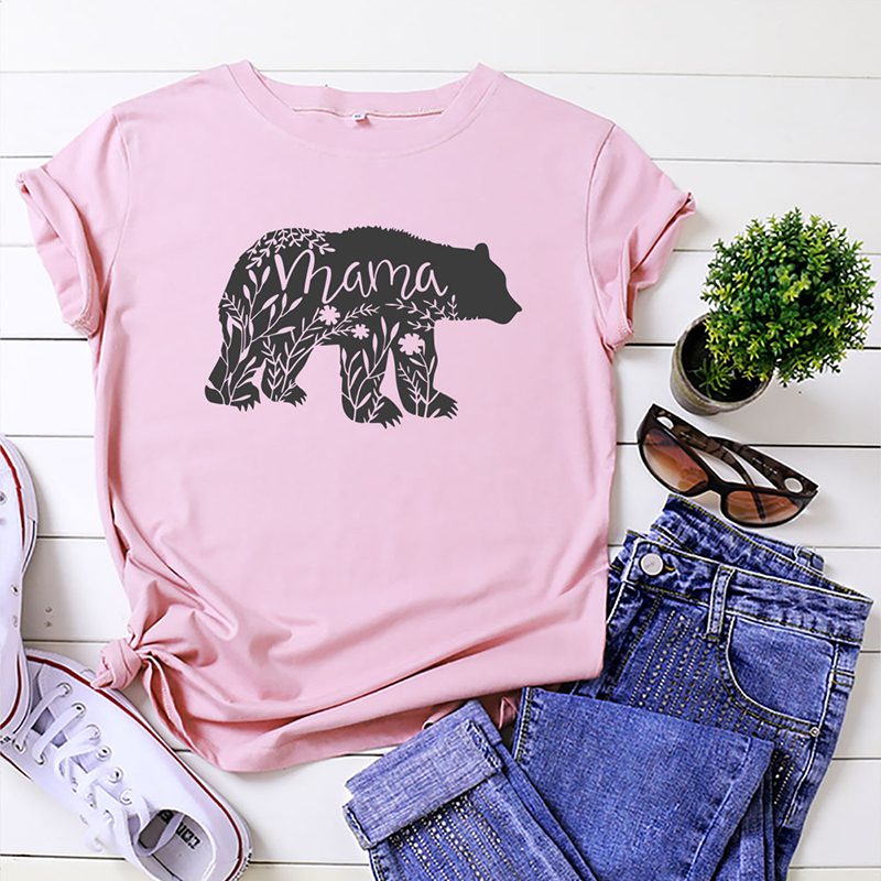 

Casual Animal Print Round collar Short Sleeve T-shirt
