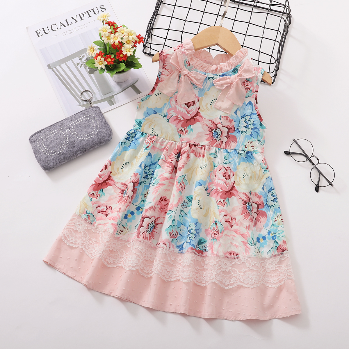

Beautiful Toddler Girl Floral Print Dress