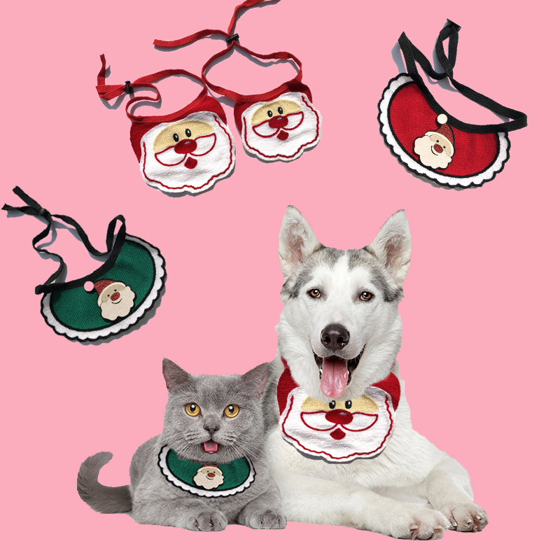 

Christmas Ornaments Pet Scarf Triangle Scarf