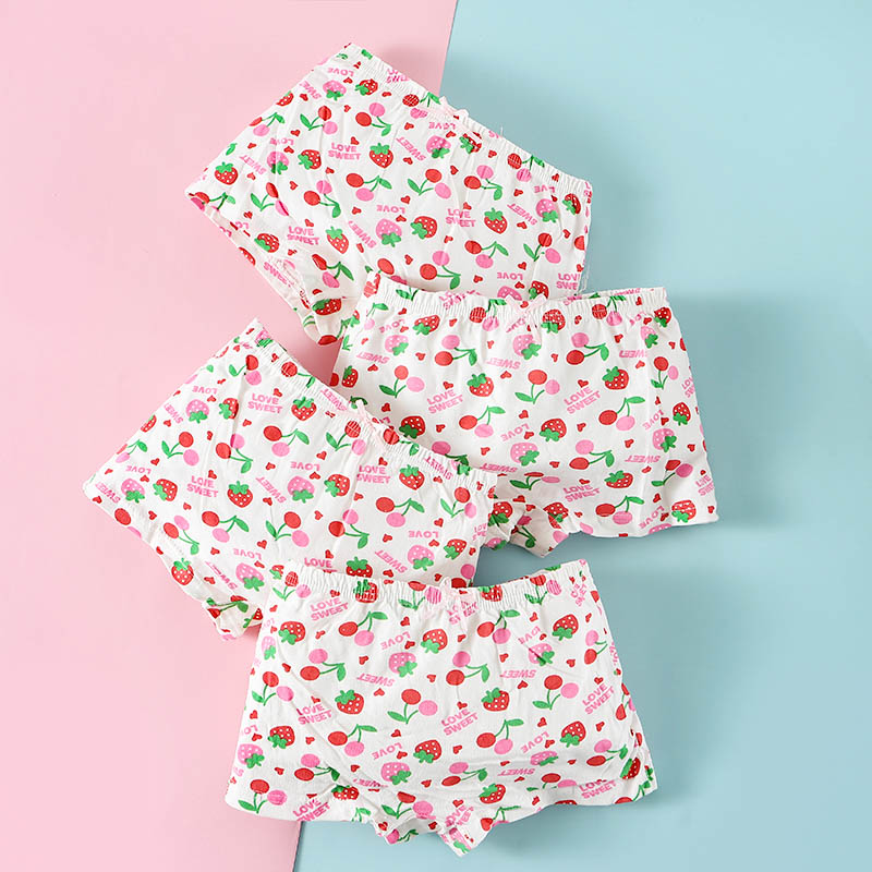 

4- Pack Baby / Toddler Girl Strawberry Pattern Underwear Set