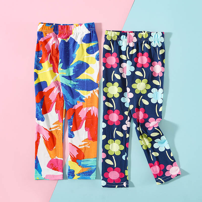 

Toddler Girl Floral tights Cotton Leggings & Pants & Boot Pants