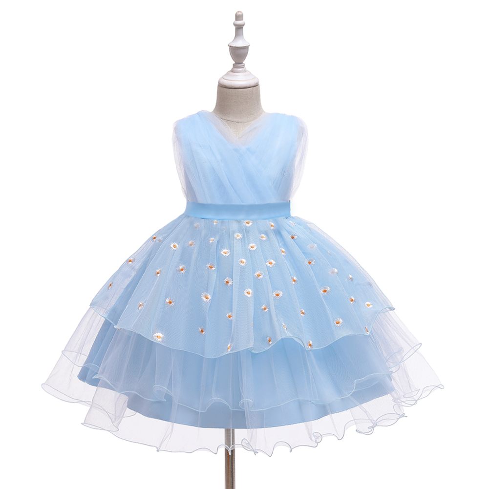 

Toddler Girl Daisy Mesh Sleeveless Party Dress