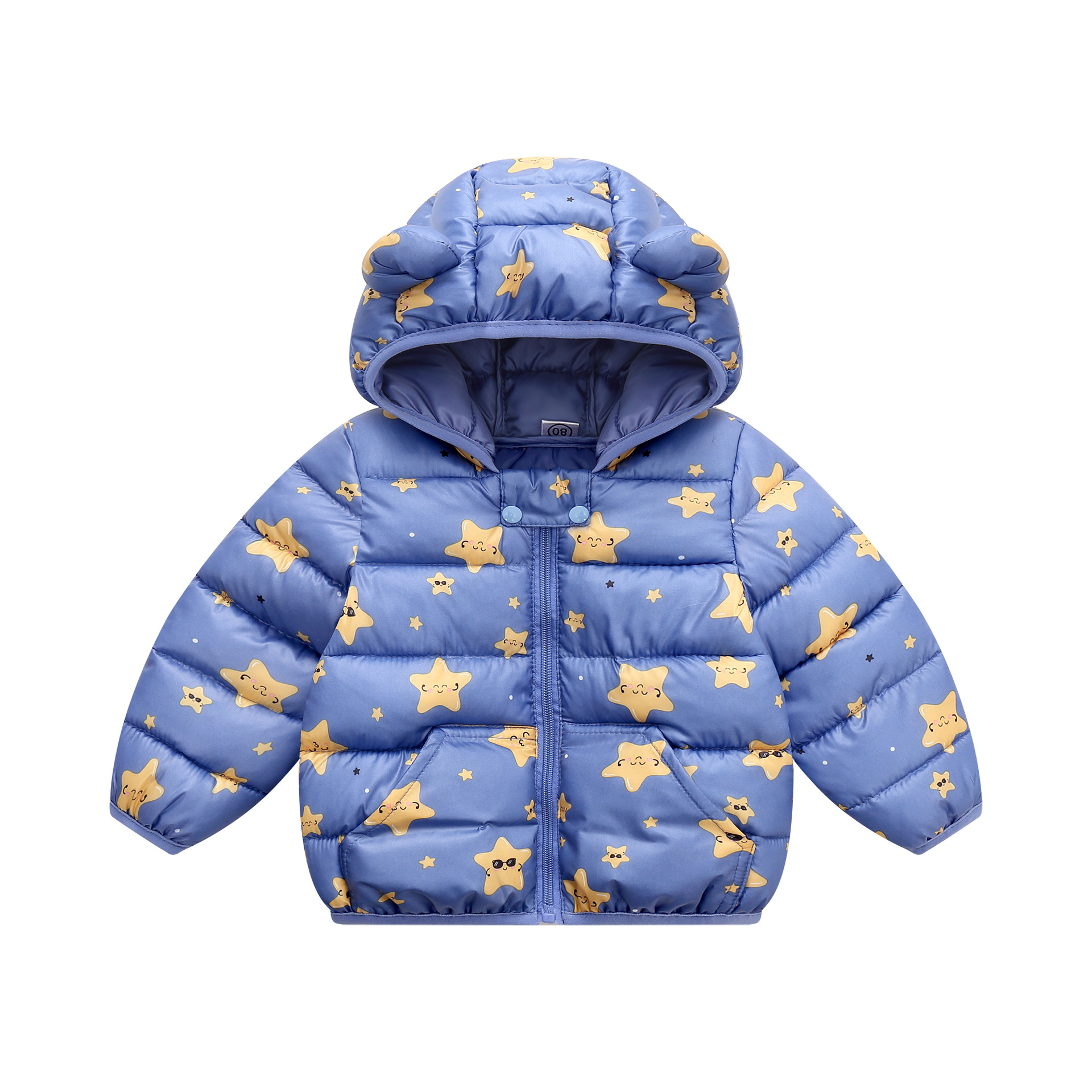 

Toddler Boy Dinosaur Print Zipper Hooded Coat