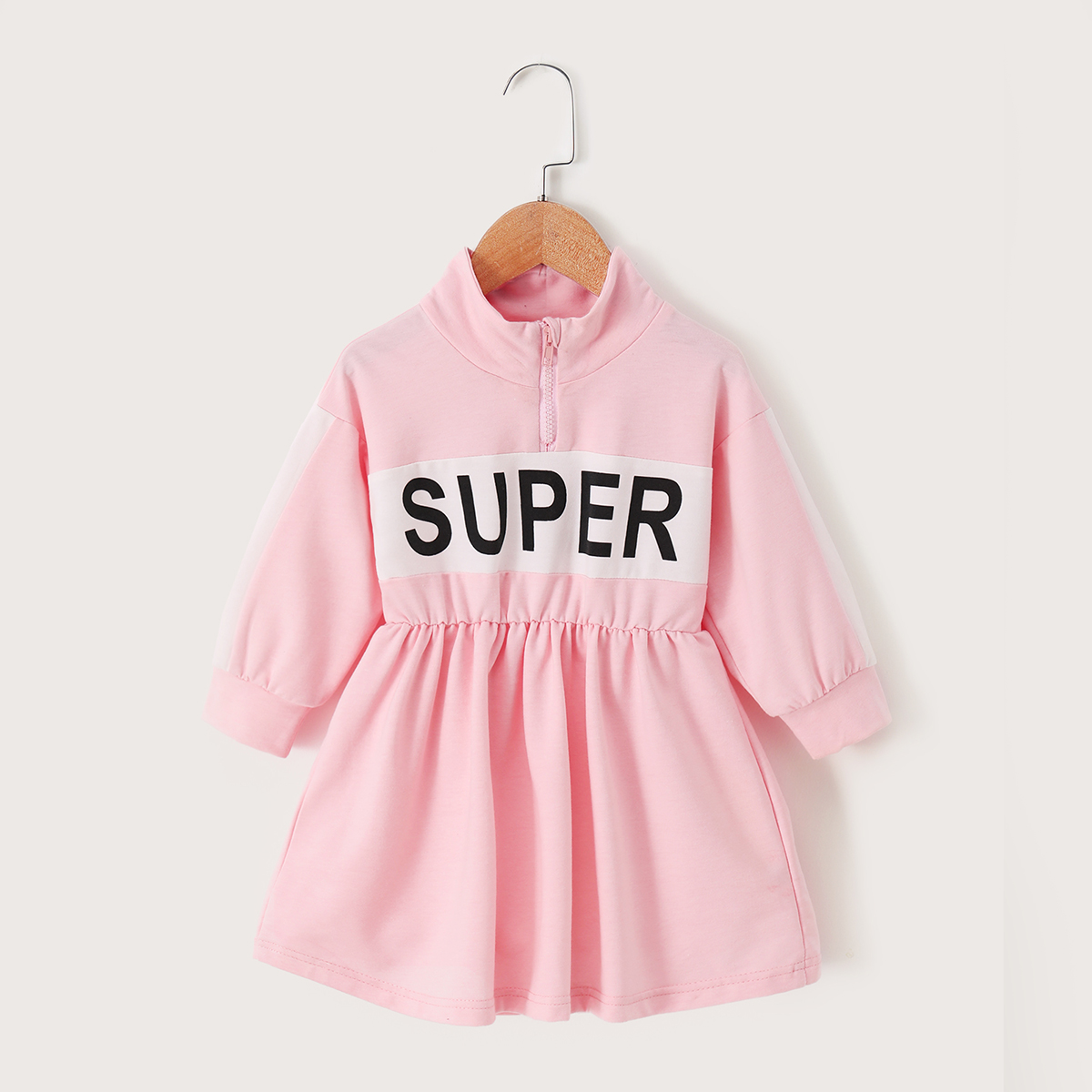

Baby / Toddler Girl Sporty Letter Dress