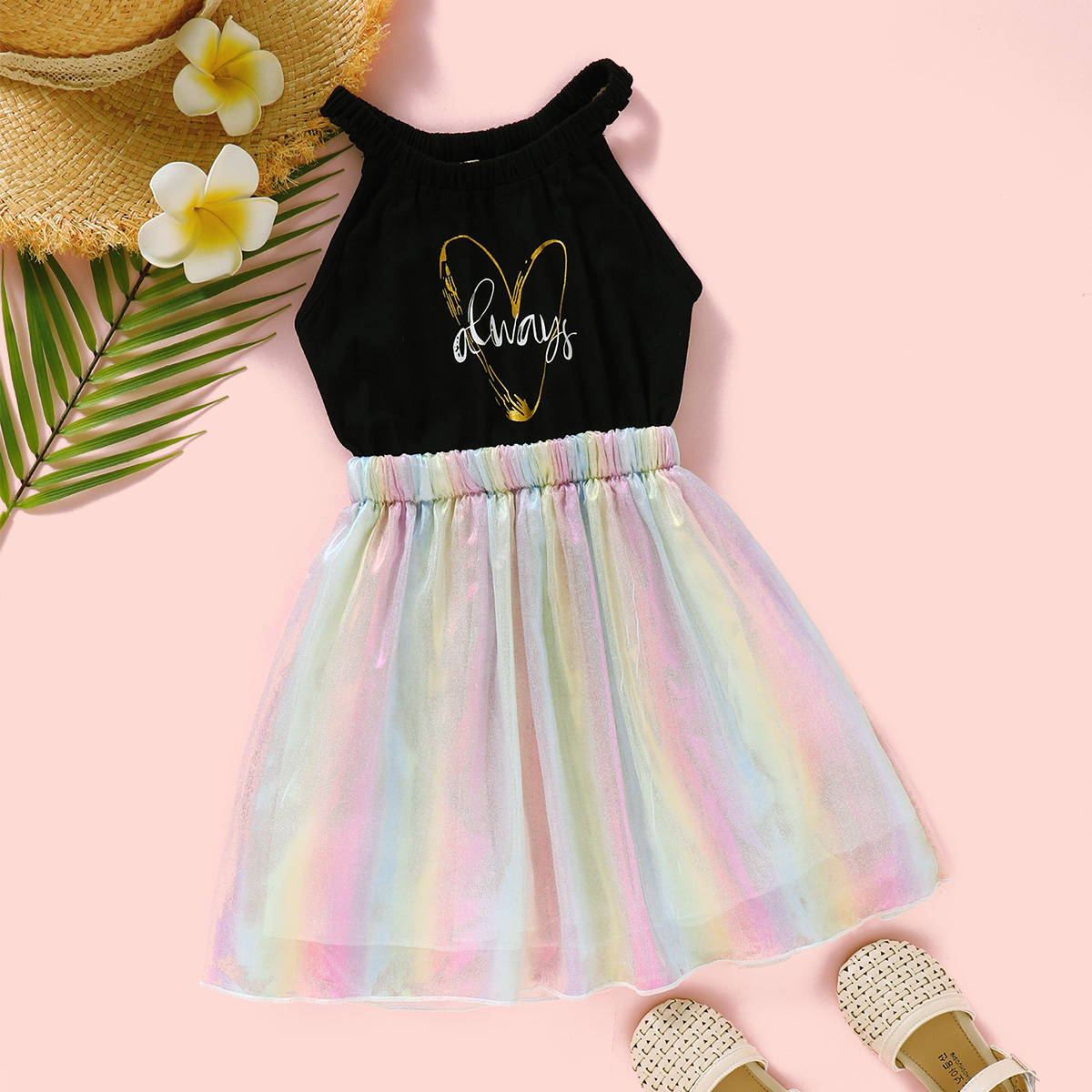 

Baby / Toddler Girl Colorful Letter Dress
