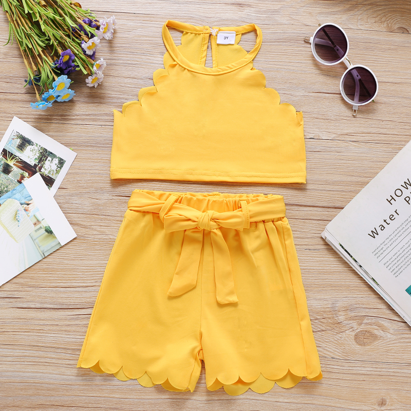 

2-piece Toddler Girl Casual Camisole and Shorts Set