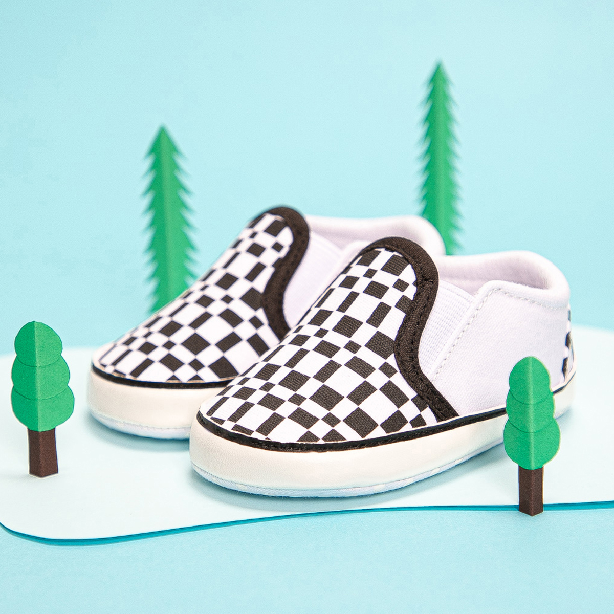 

Baby / Toddler Geometric Print Slip-on Prewalker Shoes