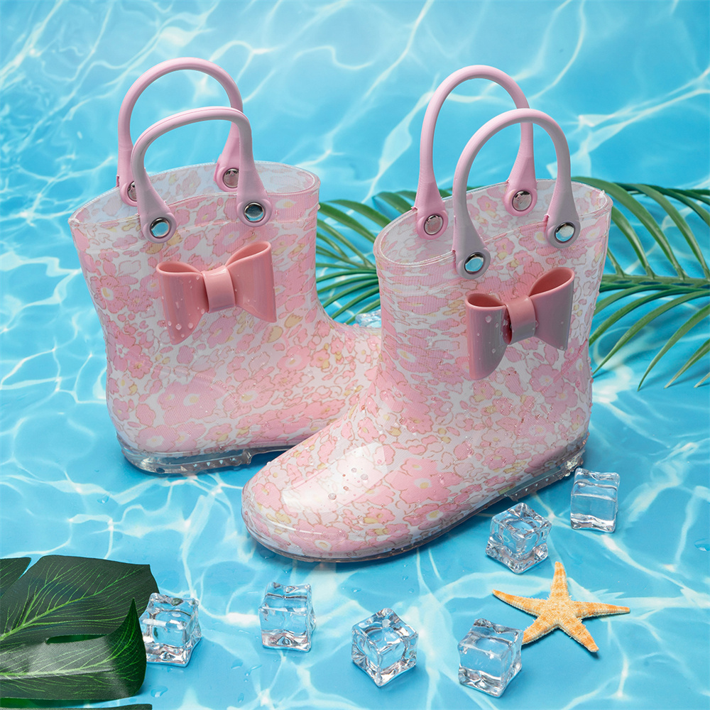 

Toddler / Kid Flower Bowknot Rain Boots