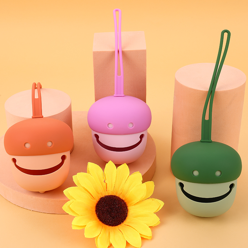 

Silicone Pacifier Case Creative Acorn Shaped Baby Silicone Pacifier Holder Case Protective Storage Container