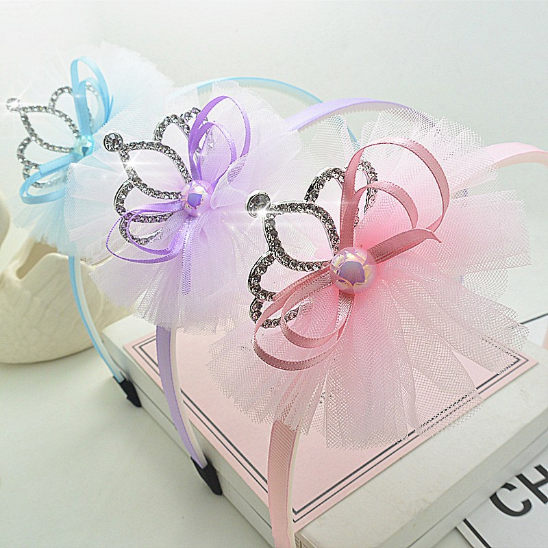 

Sequin Crown Lace Headband for Girls