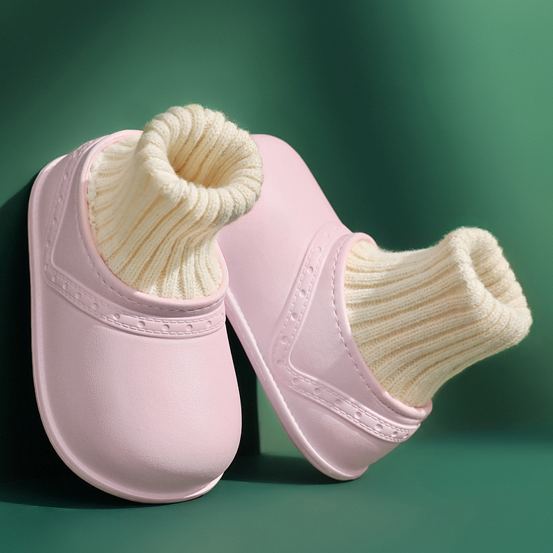 

Toddler / Kid Light PinkKnit Splicing Shoes