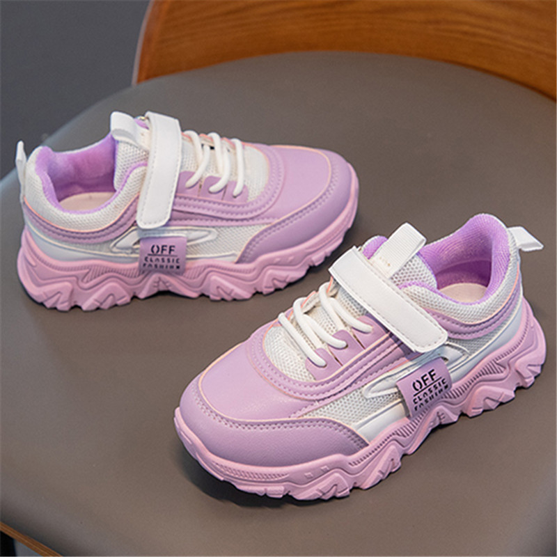 

Toddler / Kid Mesh Panel Purple Casual Shoes