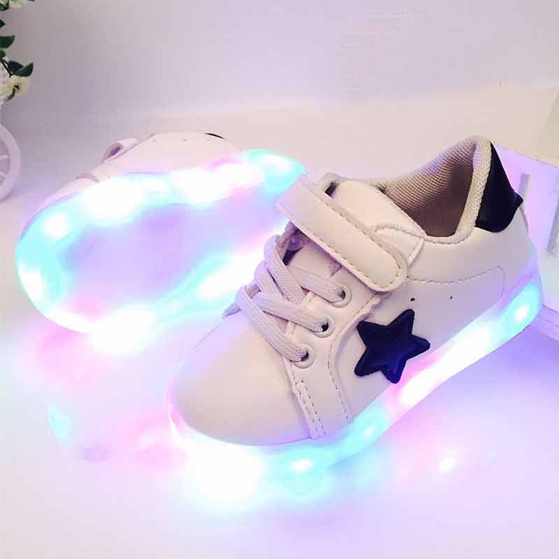 

Cool LED Lace-up Velcro Shoes for Toddler/Kid