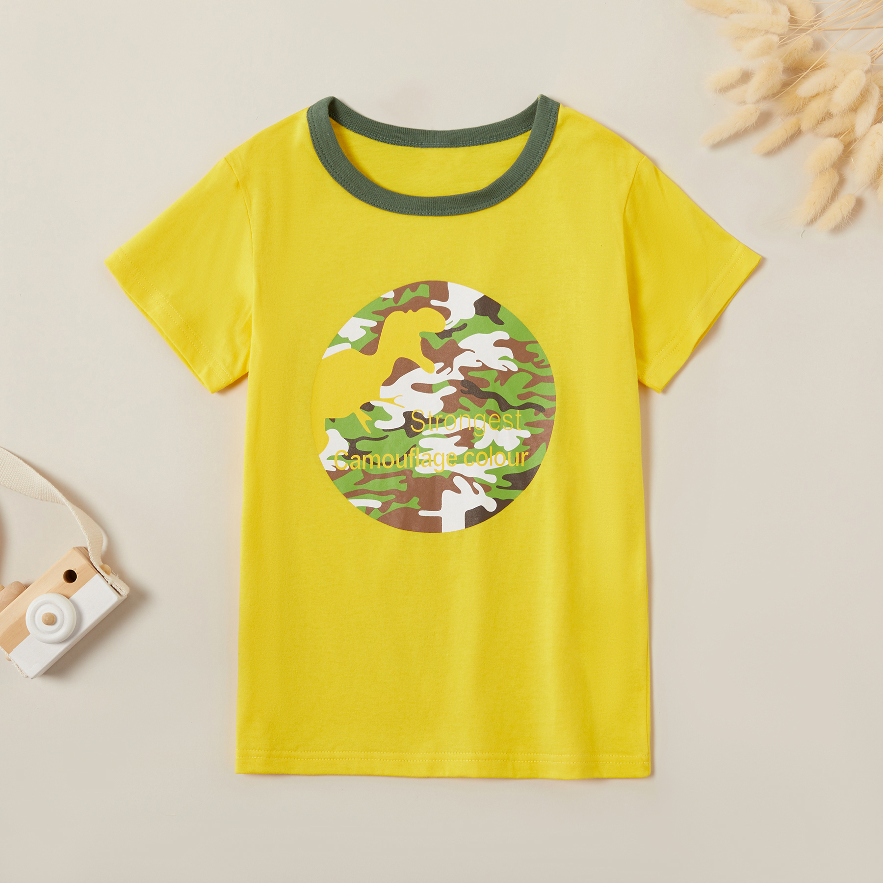 

Kids Boy Camouflage Print Tee