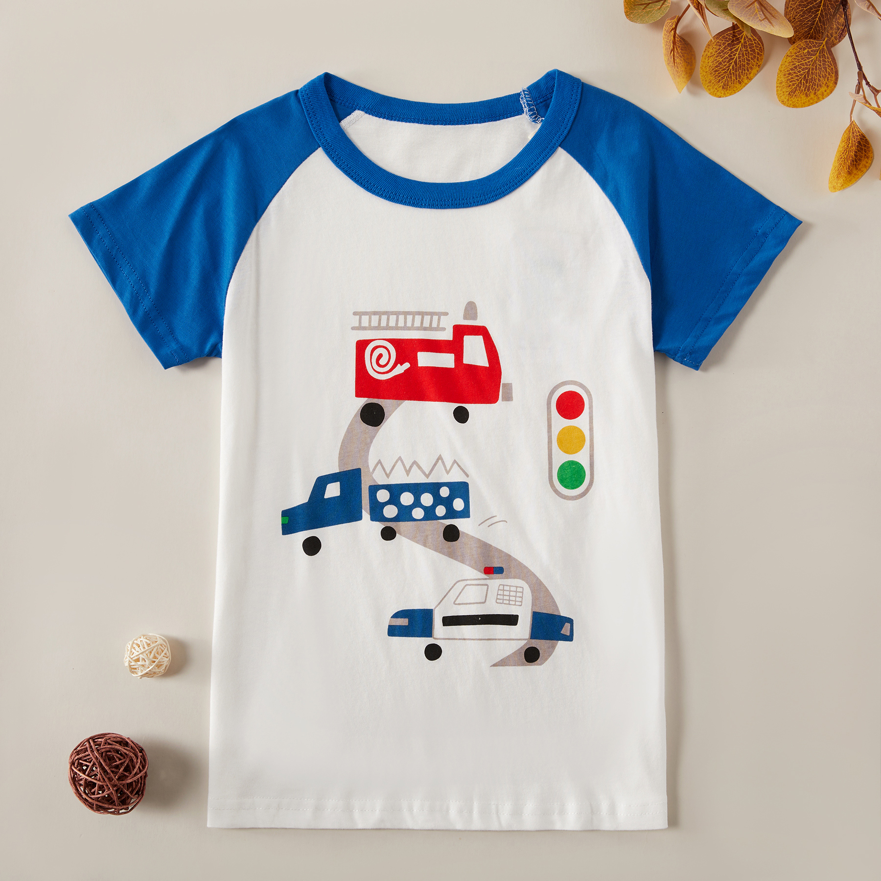 

Stylish Traffic Car Print Tee