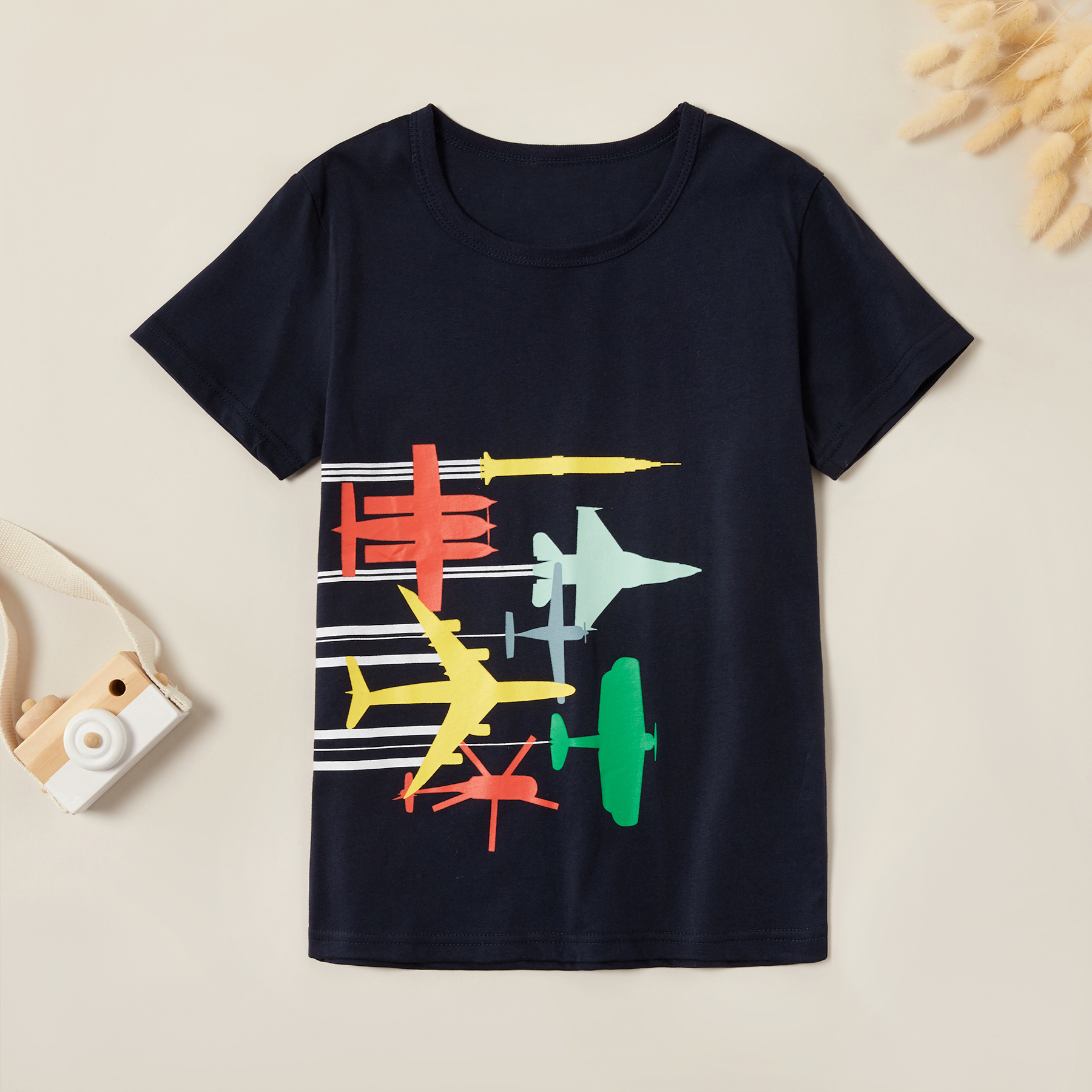 

Kids Boy Airplane Print Tee